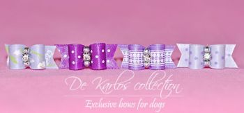 Set Puppy  mini bows Lilac