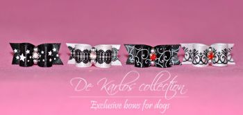 Set Puppy bows Black&White