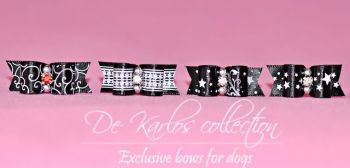 Set Puppy bows Black&White 19