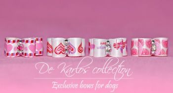 Set puppy bows Pink 19