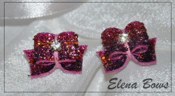 Glitter bows # 25