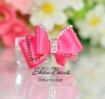 1188 Винтажный шоу бант Pink Happy