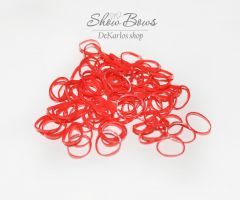 Bands for top knot Assorted Red