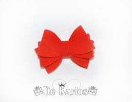 Vintage bows velvet standart Red