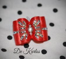 1046  bow with rhinestones Rays