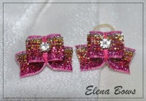 Glitter bows # 17