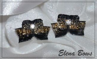 Glitter bows # 18