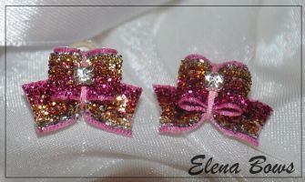 Glitter bows # 20