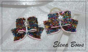 Glitter bows # 22