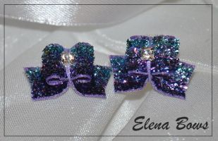 Glitter bows # 23