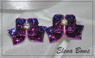 Glitter bows # 24