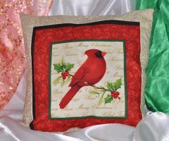 Pillow "Christmas bird  3"