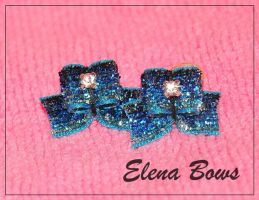 Glitter bows # 12 Mix color