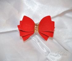 Vintage bows Velvet Golden fire