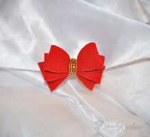 Vintage bows Velvet Golden fire 1