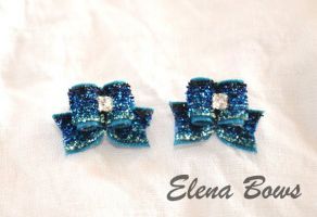 Glitter bows # 32