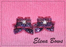 Glitter bows # 16 mix 3 color