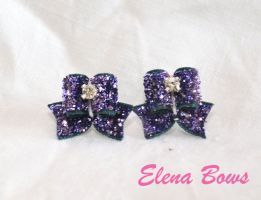 Glitter bows # 35