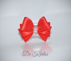 Vintage bows Simple line Crystal