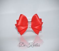 Vintage bows Simple line Crystal