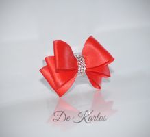 Винтажный бант Simple line Crystal
