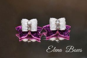 Glitter bows # 39