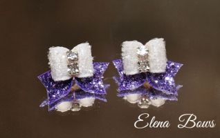 Glitter bows # 38