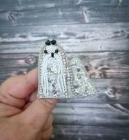 Dog brooches maltese Sparkle