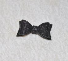   Vintage bows "Super" waterproof  Glitter bows "Super black
